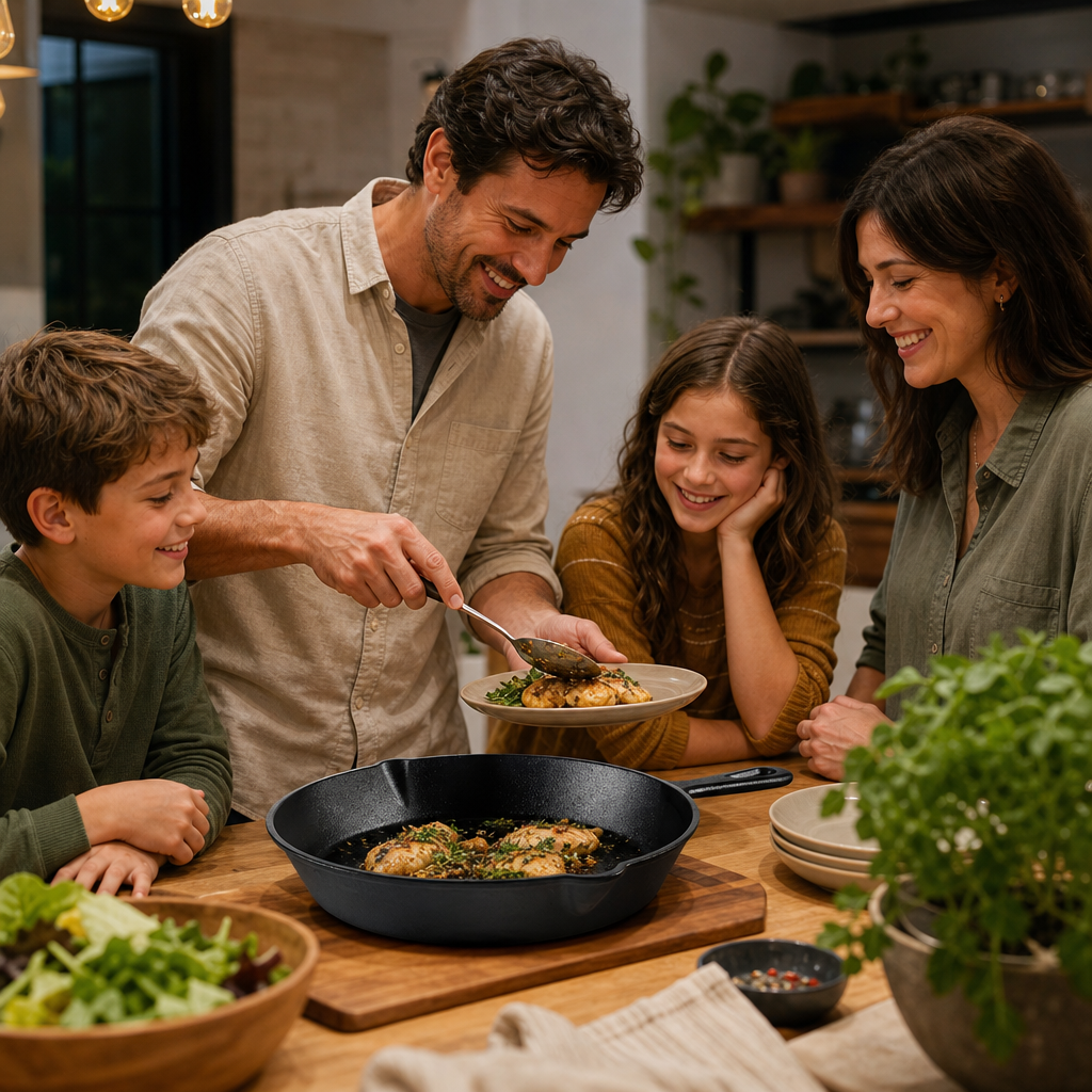 Shared moment with the Charleroi Hand-Poured Cast Iron Skillet 12"