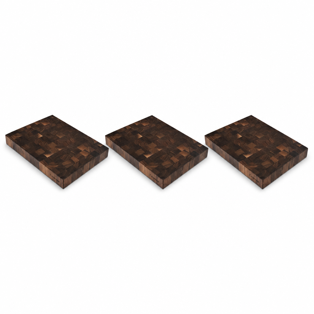 Cooperage End-Grain Walnut Cutting Board (7" × 11")