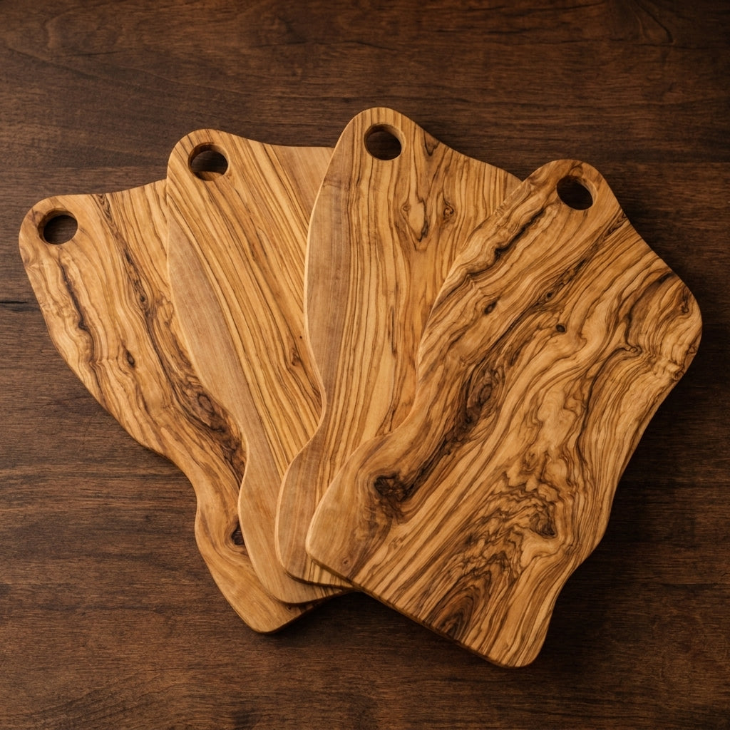 Four Alba olive wood boards