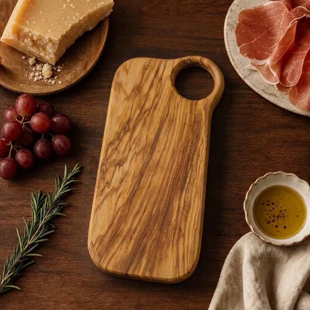 Alba Olive Wood Charcuterie Board (6