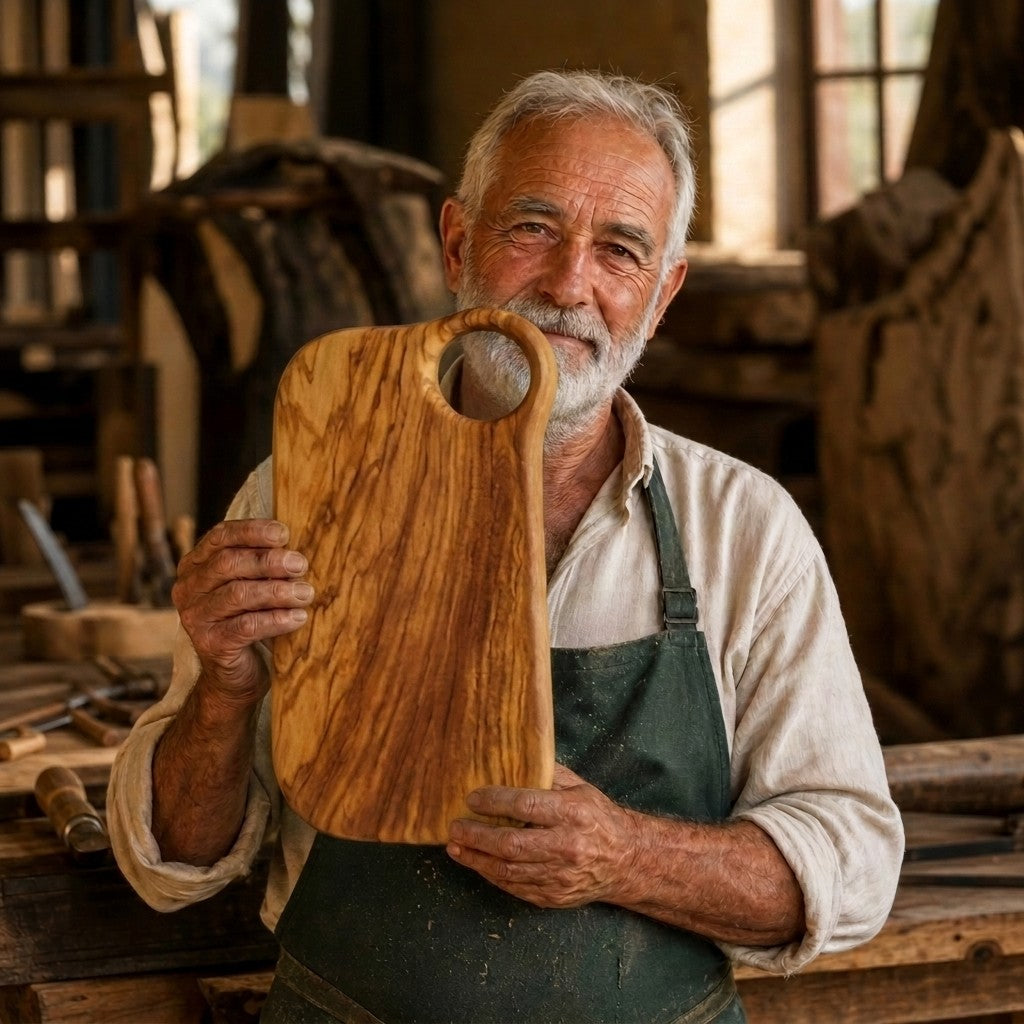 Alba Olive Wood Charcuterie Board (6