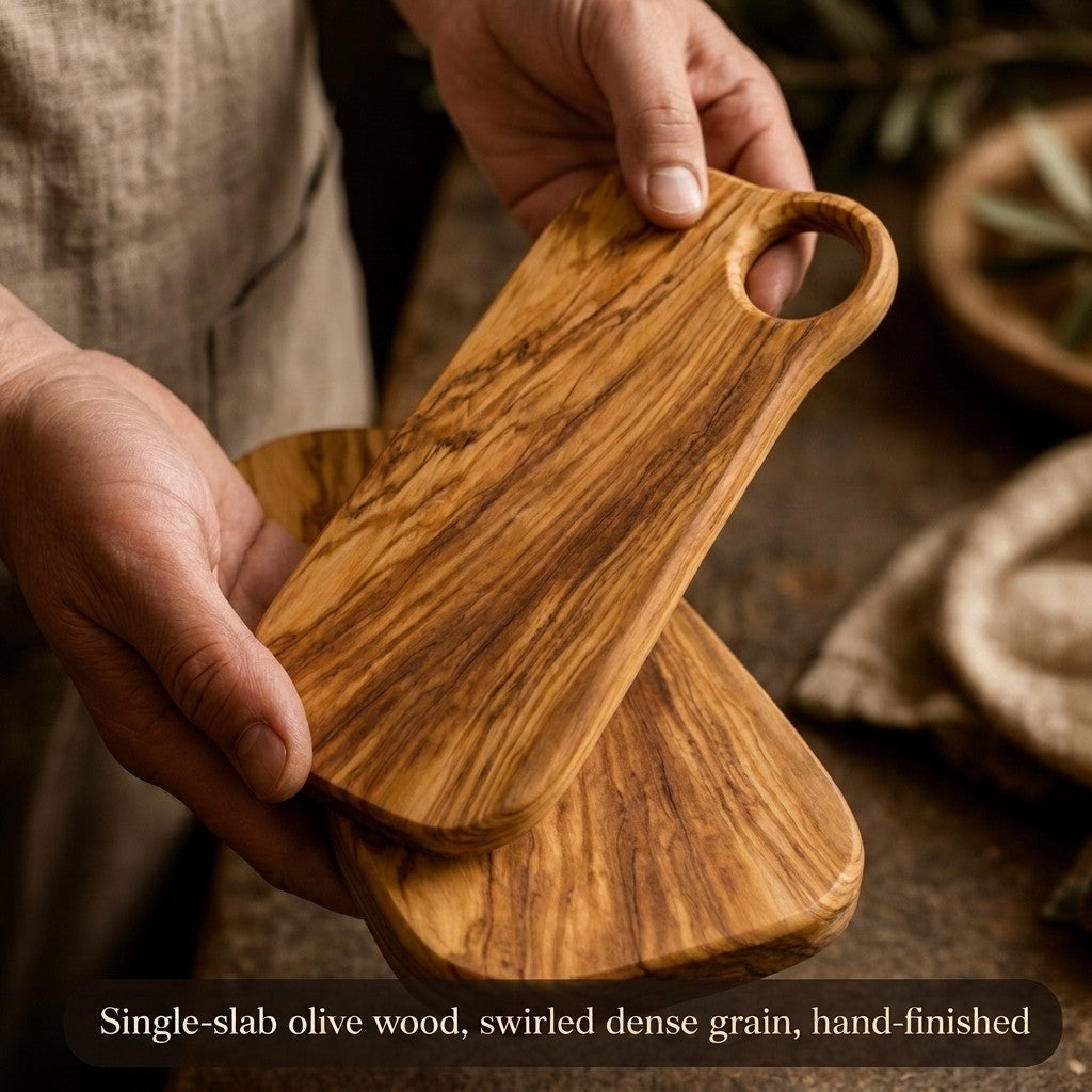 Alba Olive Wood Charcuterie Board (6