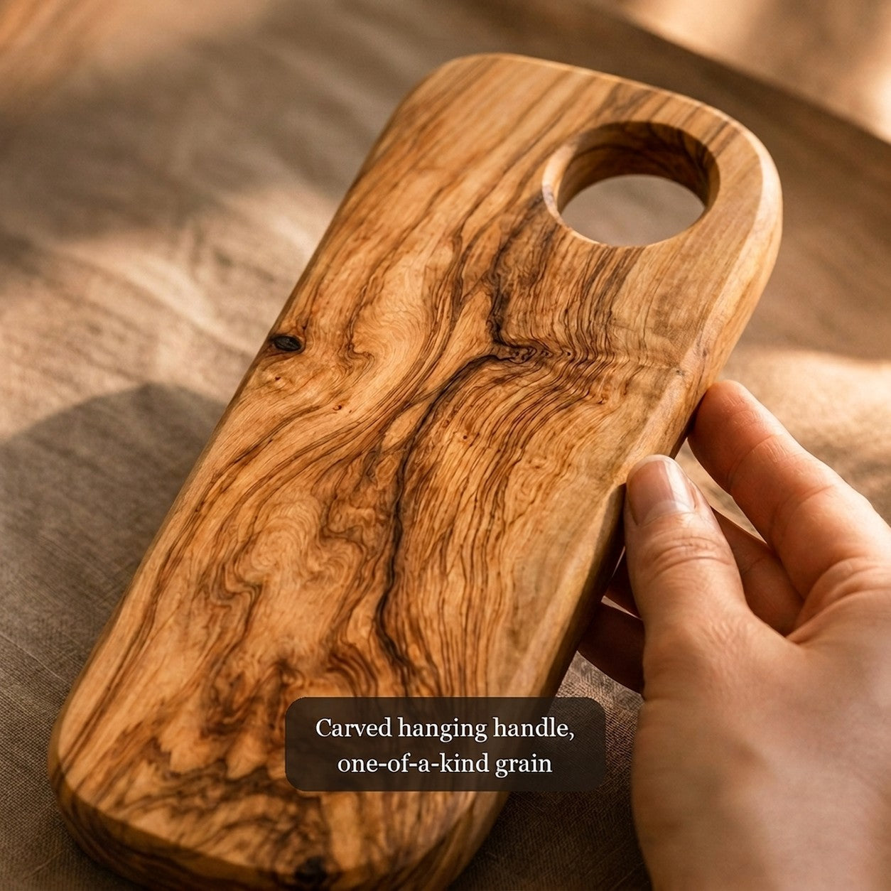 Alba Olive Wood Charcuterie Board (6