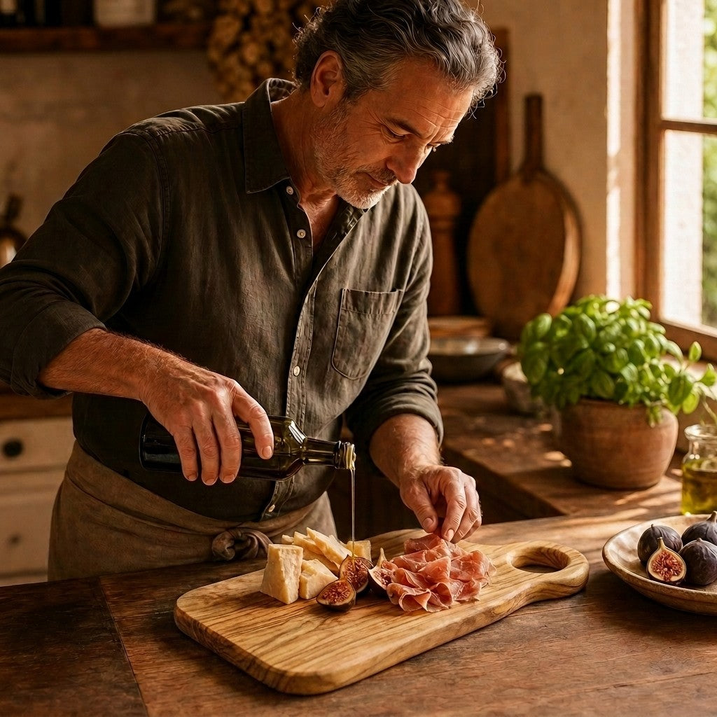 Alba Olive Wood Charcuterie Board (6