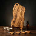 Alba Olive Wood Board — Complete Serving Set