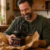 Father's Day gift moment with the Brescia grinder