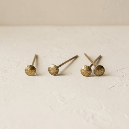 The Halvorsen Hammered Brass Shawl Pin