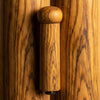 Macro of the olive grain of the Alba Olive Wood Pepper Mill