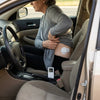 One pod on the lower back in the driver's seat, the remote in the cup holder, a second place to use it