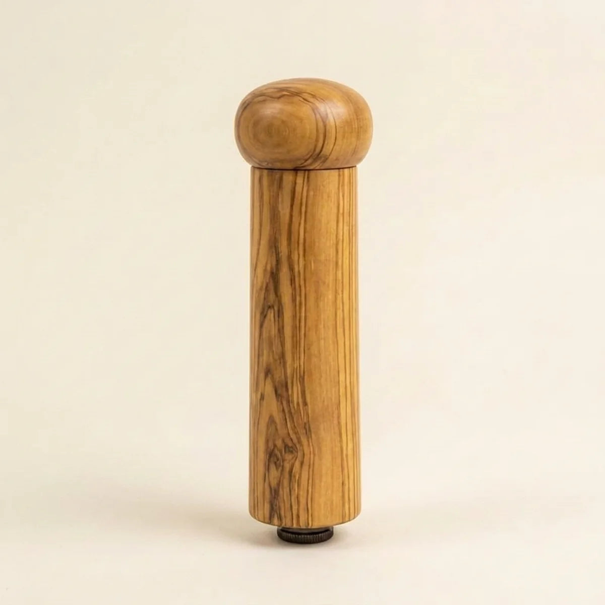 The Alba Olive Wood Pepper Mill alone on a plain background