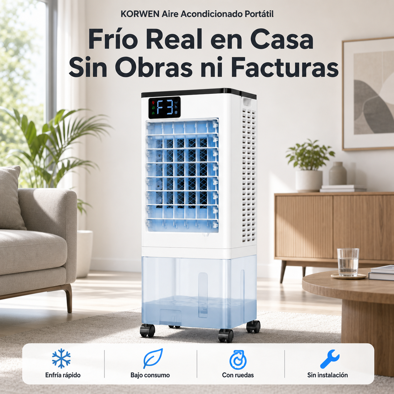 KORWEN Aire Acondicionado Portátil