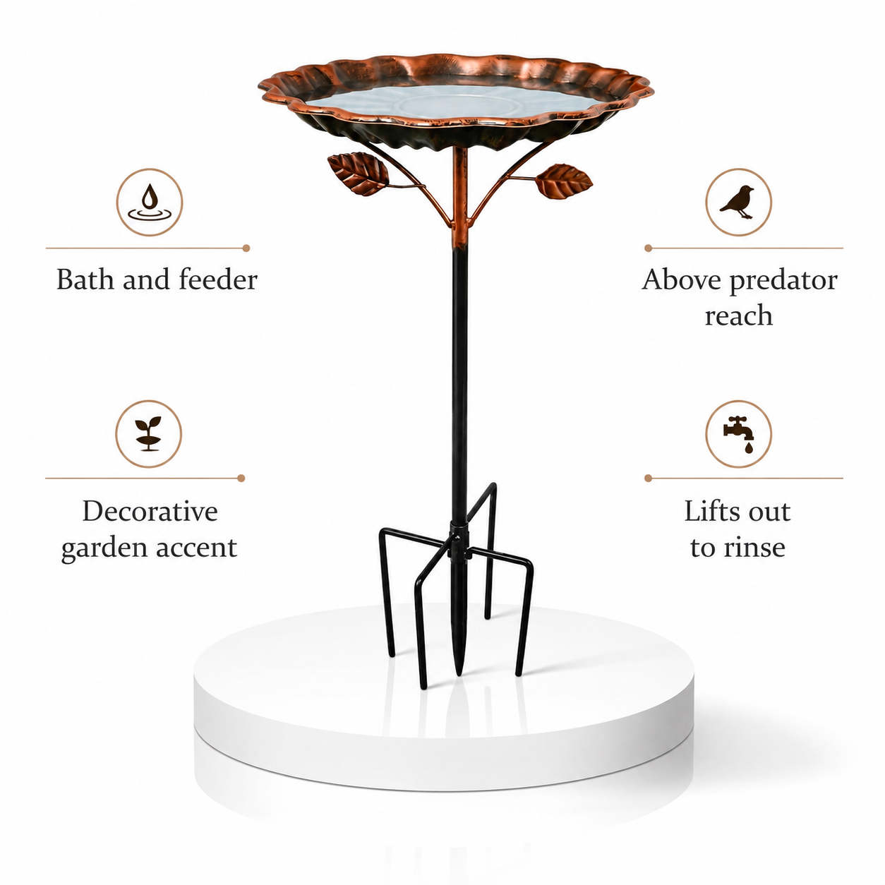 Wrenfield 2-in-1 Bird Feeder & Bath