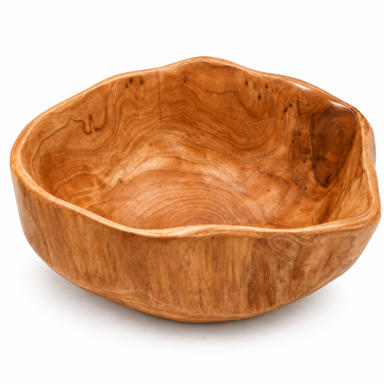 Millbrook Solid Root Wood Serving Bowl