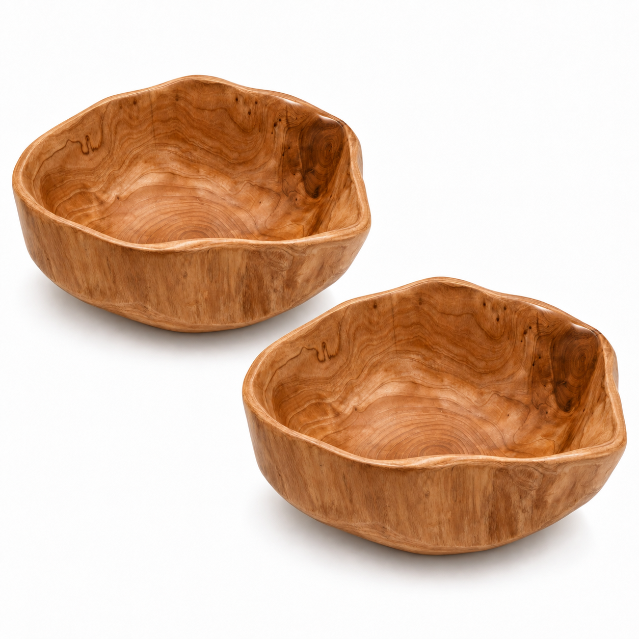 Millbrook Solid Root Wood Serving Bowl
